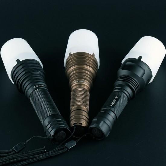 1Pcs Flashlight White Plastic Diffuser For C8 C8+ M21A Flashlight