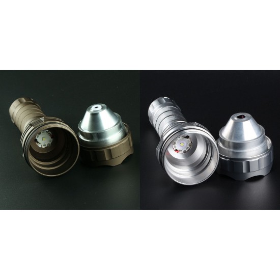 1Pcs Sand Silver Color L2 DIY 18650/26650 Extension Tube Flashlight Body Host Without LED & Driver 1Pcs Sand Silver Color L2 DIY 18650/26650 Extension Tube Flashlight Body Host Without LED & Driver
