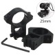 2 Pcs 25mm Diameter Flashlight Holder Aluminum Scope Mount 11mm Dovetail Rail for Hunting Fishing