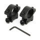 2 Pcs 25mm Diameter Flashlight Holder Aluminum Scope Mount 11mm Dovetail Rail for Hunting Fishing