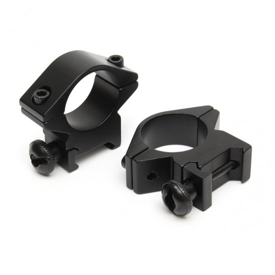 2 Pcs 25mm Diameter Flashlight Holder Aluminum Scope Mount 11mm Dovetail Rail for Hunting Fishing