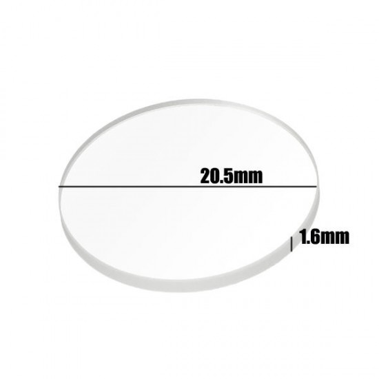 20.5mm x 1.6mm Ar-coated Glass Lens For S2/S2+/S3/S6/S8 Flashlight Accessories