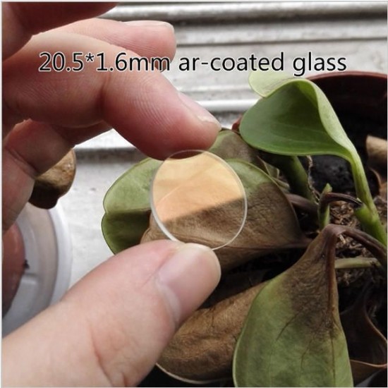20.5mm x 1.6mm Ar-coated Glass Lens For S2/S2+/S3/S6/S8 Flashlight Accessories
