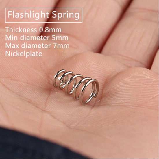 5PCS Flashlight Spring Thickness 0.8mm For DIY
