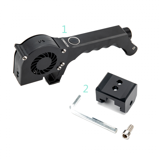 Cooling Fan with Connector & Body Holder for MF01/MF01S/MF02/MF02S/MF04/MF04S/MF05 Powerful Flashlights