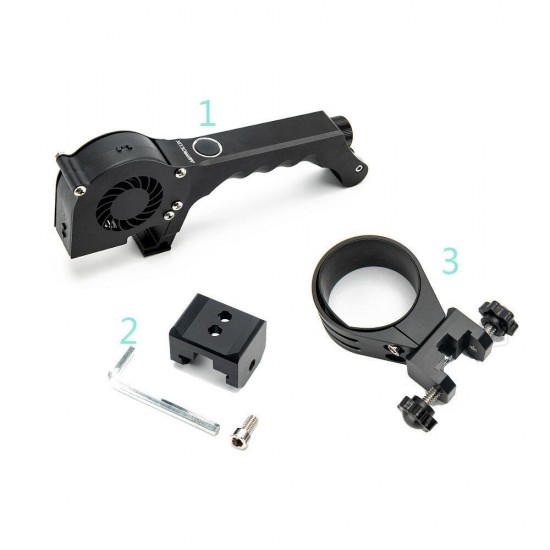 Cooling Fan with Connector & Body Holder for MF01/MF01S/MF02/MF02S/MF04/MF04S/MF05 Powerful Flashlights