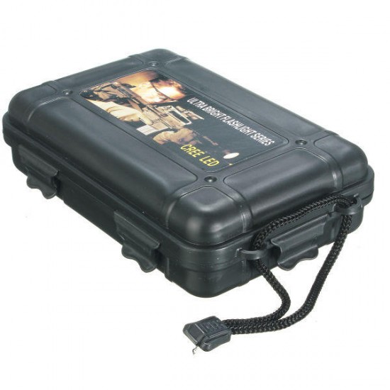 Black Plastic Flashlight Tool Storage Case Box For Outdooors Flashlight Accessories Black Plastic Flashlight Tool Storage Case Box For Outdooors Flashlight Accessories