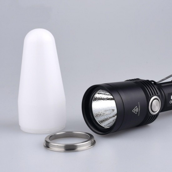 Flashlight POM White Diffuser Signal Light Traffic Wand for MR35