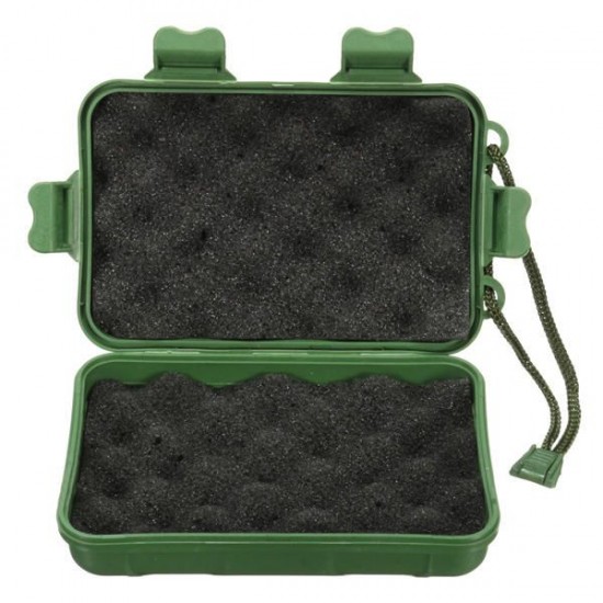 Green Plastic Flashlight Tools Storage Case Box For Outdooors 14.5 x 9.5 x 4cm Green Plastic Flashlight Tools Storage Case Box For Outdooors 14.5 x 9.5 x 4cm