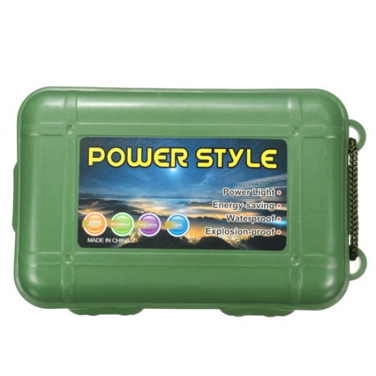 Green Plastic Flashlight Tools Storage Case Box For Outdooors 14.5 x 9.5 x 4cm Green Plastic Flashlight Tools Storage Case Box For Outdooors 14.5 x 9.5 x 4cm