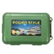 Green Plastic Flashlight Tools Storage Case Box For Outdooors 14.5 x 9.5 x 4cm