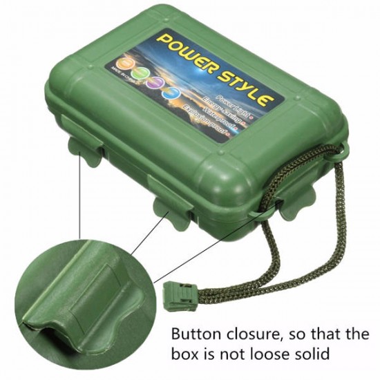 Green Plastic Flashlight Tools Storage Case Box For Outdooors 14.5 x 9.5 x 4cm Green Plastic Flashlight Tools Storage Case Box For Outdooors 14.5 x 9.5 x 4cm