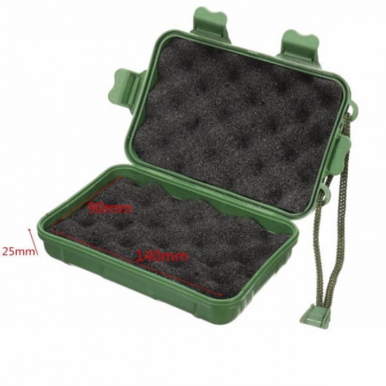 Green Plastic Flashlight Tools Storage Case Box For Outdooors 14.5 x 9.5 x 4cm Green Plastic Flashlight Tools Storage Case Box For Outdooors 14.5 x 9.5 x 4cm