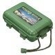 Green Plastic Flashlight Tools Storage Case Box For Outdooors 14.5 x 9.5 x 4cm