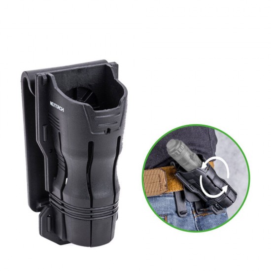 V6 360° Tactical Flashlight Holster Angle Rotatable for 27-30mm Diameter Flashlight