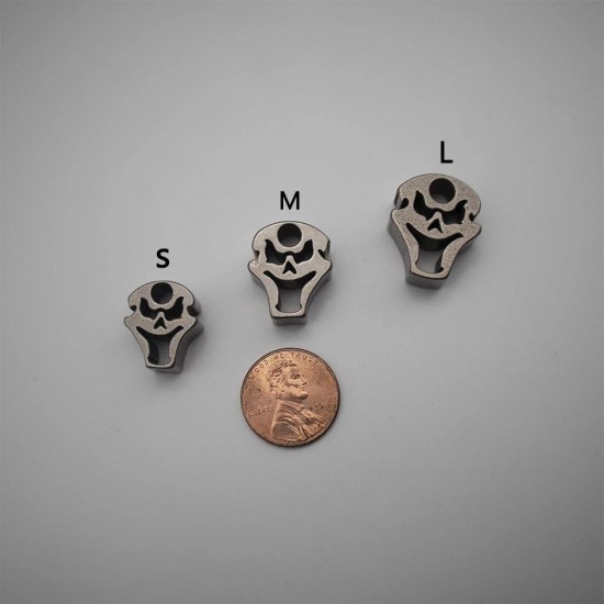 RP10 Titanium Skull Bead Lanyard Pendant For Knif Flashlight Tactical Supplies RP10 Titanium Skull Bead Lanyard Pendant For Knif Flashlight Tactical Supplies