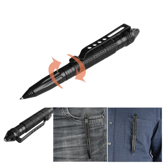 T01 Self-protection Attack Head Tactical Pen & Refill Replacable Writing Ballpoint Pen