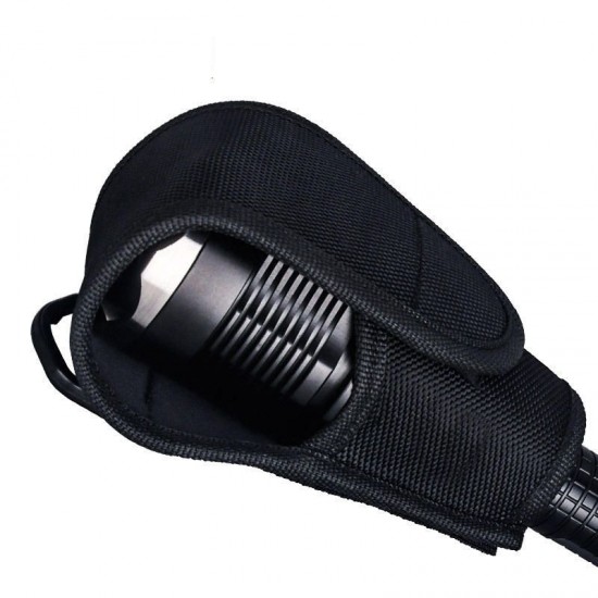 T311 14.5x6.5cm Nylon Flashlight Head Protector Bag LED Torch Holder Pouch Outdoor Hunting Camping Flashlight Storage Bag