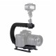 U Shape Labor-saving Adjustable Flashlight Bracket For MF01 MF01S MF02 MF02S Flashlight Stand Camera Video Handle Grip Holder U Shape Labor-saving Adjustable Flashlight Bracket For MF01 MF01S MF02 MF02S Flashlight Stand Camera Video Handle Grip Holder