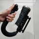 U Shape Labor-saving Adjustable Flashlight Bracket For MF01 MF01S MF02 MF02S Flashlight Stand Camera Video Handle Grip Holder