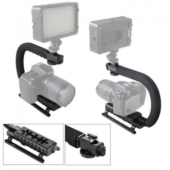 U Shape Labor-saving Adjustable Flashlight Bracket For MF01 MF01S MF02 MF02S Flashlight Stand Camera Video Handle Grip Holder U Shape Labor-saving Adjustable Flashlight Bracket For MF01 MF01S MF02 MF02S Flashlight Stand Camera Video Handle Grip Holder