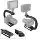 U Shape Labor-saving Adjustable Flashlight Bracket For MF01 MF01S MF02 MF02S Flashlight Stand Camera Video Handle Grip Holder