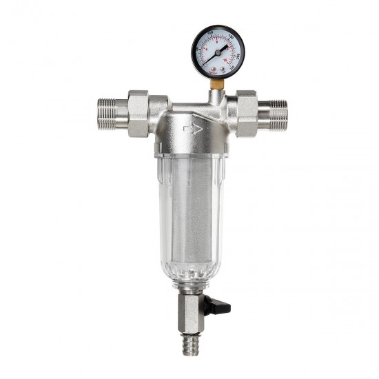 1'' To 3/4'' Pre-filter Large Flow Water Purifier Descaling Tap Brass Prefilter