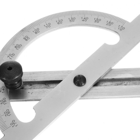 10-170 Degree Angle Ruler 153/300mm Stainless Steel Protractor Adjust Woodworking Measuring Tool