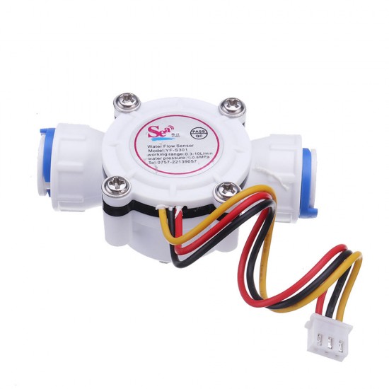 3/8''Quick Fit Plastic TurbineHall Meter Water Flow Sensor For Water Liquid Id10 mm