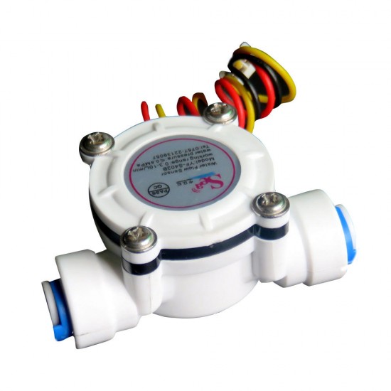 DN6 G1/4 PE Water Meter Flow Sensor Counter Indicator Dispenser Flowmeter 0.3-10L/min