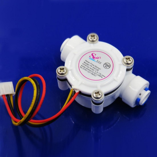 DN6 G1/4 PE Water Meter Flow Sensor Counter Indicator Dispenser Flowmeter 0.3-10L/min