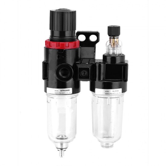 G1/4 3/8'' Pneumatic Air Pressure Filter Regulator Lubricator Moisture Water Trap Cleaner Oil-water Separator Optional Grease Trap Interceptor