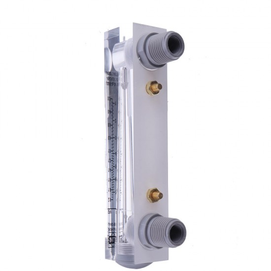 LZM-15 1/2 Inch 0.2-2.0 GPM 1-7 LPM Water Liquid Inline Flow Meter Rotameter