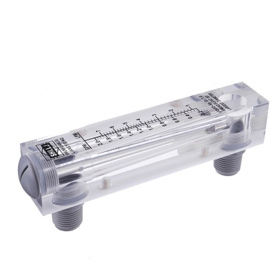 LZM-15 1/2 Inch 0.2-2.0 GPM 1-7 LPM Water Liquid Inline Flow Meter Rotameter