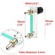 LZQ-2 0-3LPM 93mm Acrylic Gas Air Oxygen Flow Meter with Control Valve Metal Connector