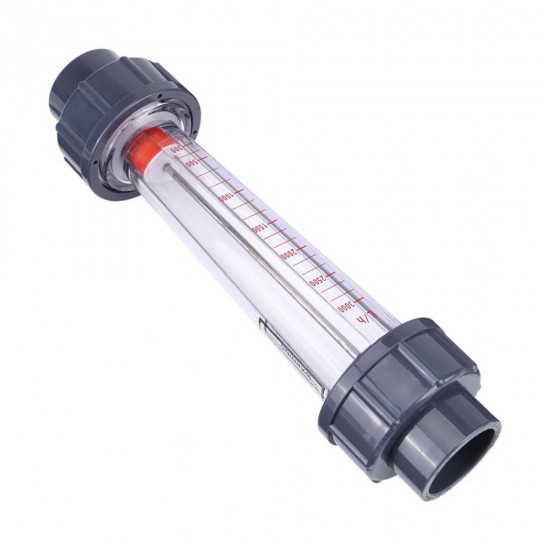 LZS-25 300-3000L/H Flow Meter Plastic Tube Type Water Rotameter Liquid Flowmeter Measuring Tools