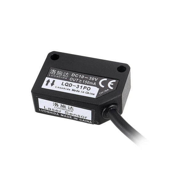 Laser Photoelectric Switch PIR Sensor Distance 300MM PNP Diffuse Reflection Infrared Visible Light Normally Open DC24V Laser Sensor Laser Photoelectric Switch PIR Sensor Distance 300MM PNP Diffuse Reflection Infrared Visible Light Normally Open DC24V Laser Sensor