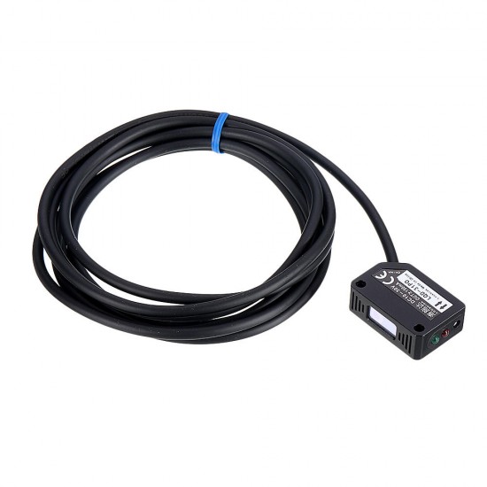 Laser Photoelectric Switch PIR Sensor Distance 300MM PNP Diffuse Reflection Infrared Visible Light Normally Open DC24V Laser Sensor Laser Photoelectric Switch PIR Sensor Distance 300MM PNP Diffuse Reflection Infrared Visible Light Normally Open DC24V Laser Sensor