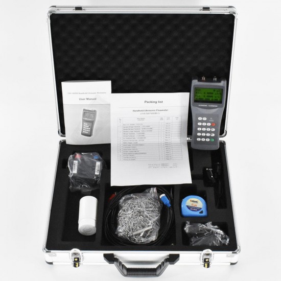 TDS-100H DN50-700mm M2 Transducer Portable Digital Ultrasonic Liquid Flowmeter Handheld Flow Meter TDS-100H DN50-700mm M2 Transducer Portable Digital Ultrasonic Liquid Flowmeter Handheld Flow Meter