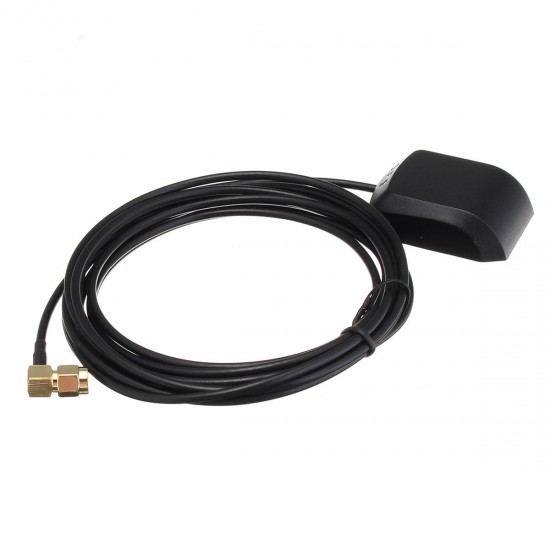 External GPS GLONASS Antenna Receiver Positioning Aerial Curved SMA Male Connector 3 Meters for Car Navigation