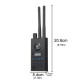 G529 2.4GHZ Dual Antenna Anti-Spy GPS Magnetic Wireless Camera Detector Signal Automatic Detector Finder Racker Frequency Scan