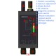 M8000 1MHz-12GH Radio Signal Detector FBI GSM RF Auto Signal Camera Detector GPS Tracker Finder with Magnetic LED Antenna