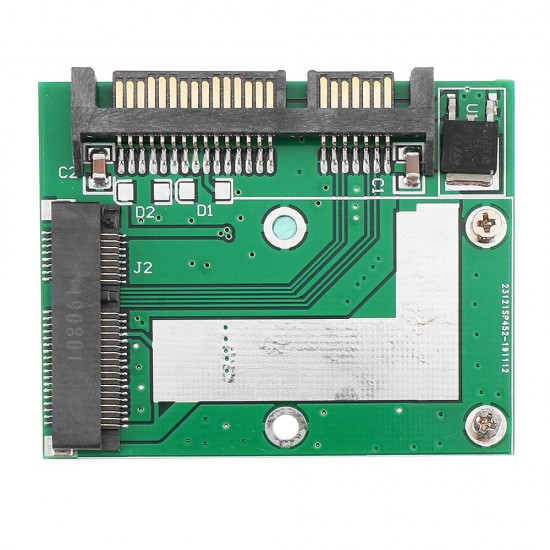10Pcs mSATA SSD to 2.5 Inch SATA 6.0GPS Adapter Converter Card Module Board Mini Pcie SSD Compatible SATA3.0Gbps/SATA 1.5Gbps