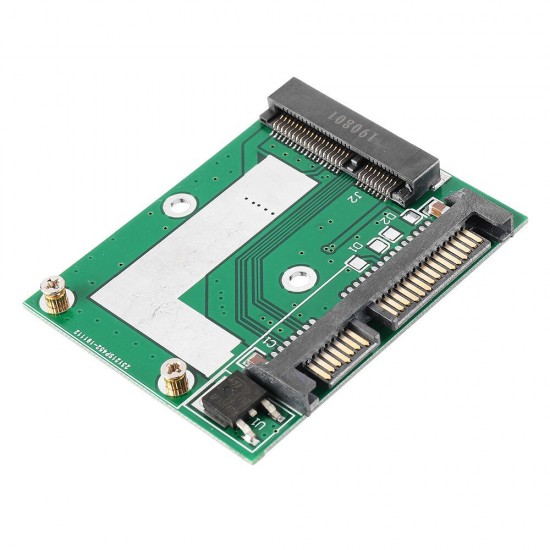 2Pcs mSATA SSD to 2.5 Inch SATA 6.0GPS Adapter Converter Card Module Board Mini Pcie SSD Compatible SATA3.0Gbps/SATA 1.5Gbps