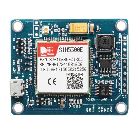 3G SIM5300E Development Board GSM GPRS GPS SMS Data 3G Network Speed Module