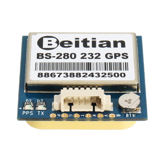 5PCS BS-280 232 GPS Receiver Module 1PPS Timing With Flash + GPS Antenna