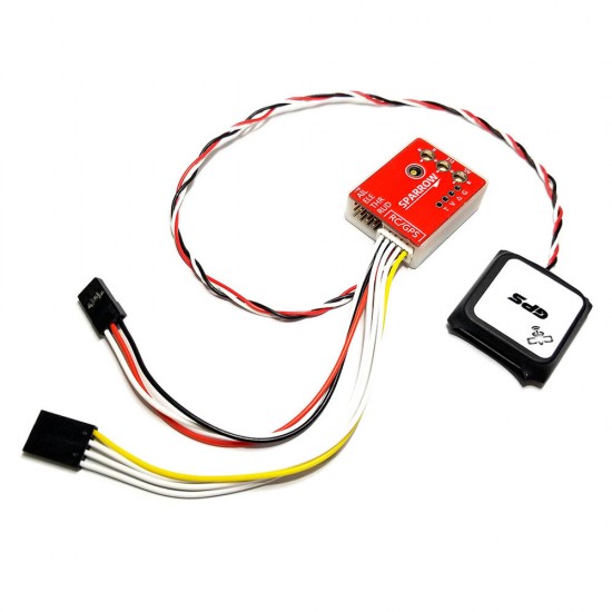 SN Sparrow FC Flight Controller Stabilizing 6-Axis Gyro With M7 GPS Module for FPV RC Airplane Fixed-Wing