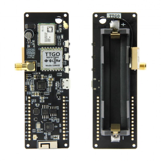ESP32 433/868/915/923Mhz V1.1 WiFi Wireless bluetooth Module GPS NEO-6M SMA LORA32 18650 Battery Holder With OLED
