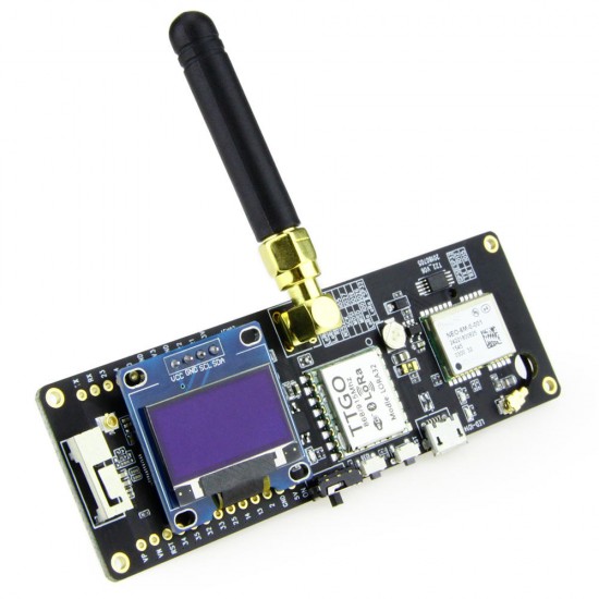 ESP32 433/868/915/923Mhz V1.1 WiFi Wireless bluetooth Module GPS NEO-6M SMA LORA32 18650 Battery Holder With OLED