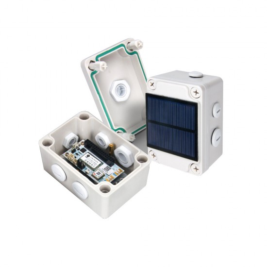 Outdoor Tracker Node IP67 Waterproof Solar Panel Integrated GPS and Multiple Sensors MAX-7Q GPS Module